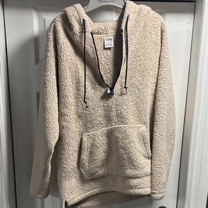 PINK Victoria's Secret Cream Sherpa Jacket